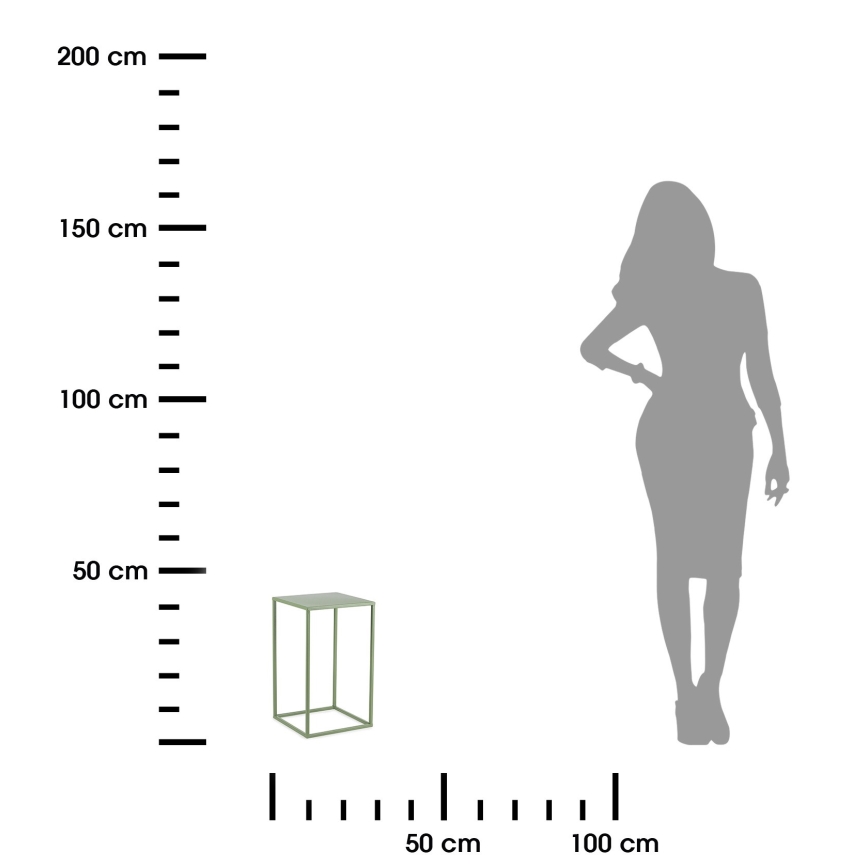 Suporte para flores 40x24 cm verde escuro