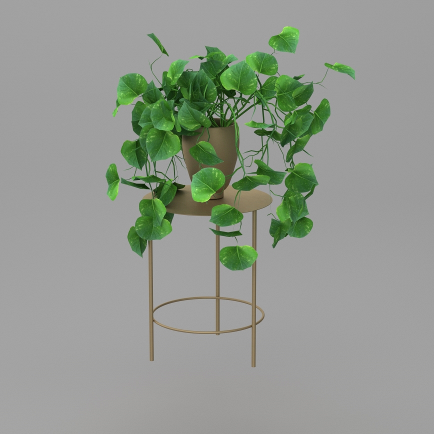 Suporte para flores 40x32 cm dourado