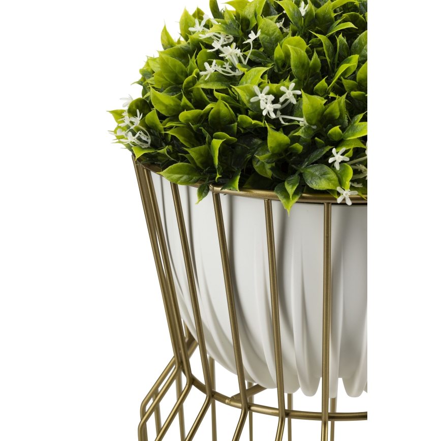 Suporte para flores 50x26 cm dourado