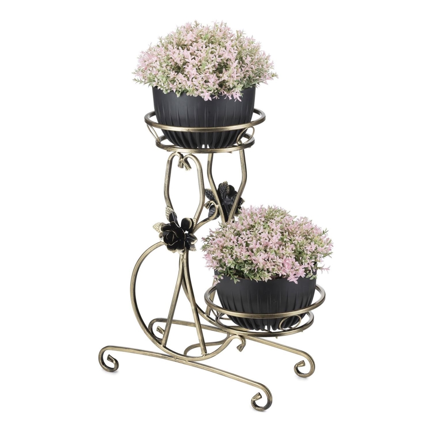 Suporte para flores 64x54 cm dourado