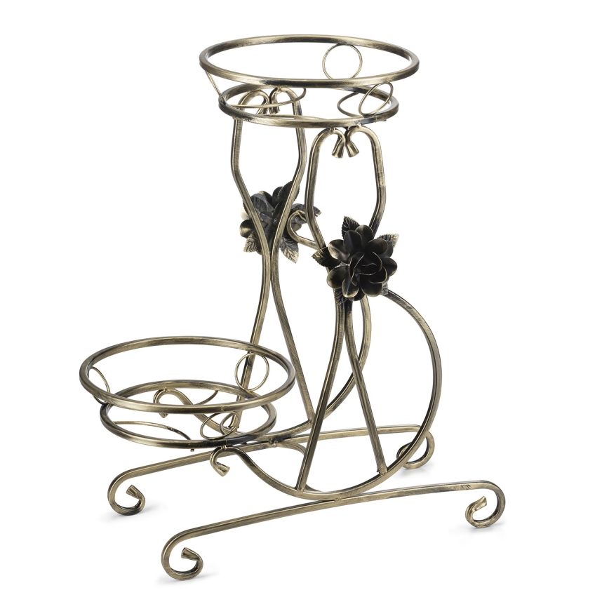 Suporte para flores 64x54 cm dourado