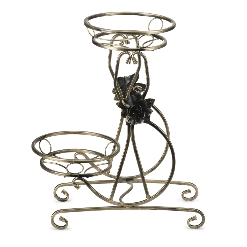 Suporte para flores 64x54 cm dourado