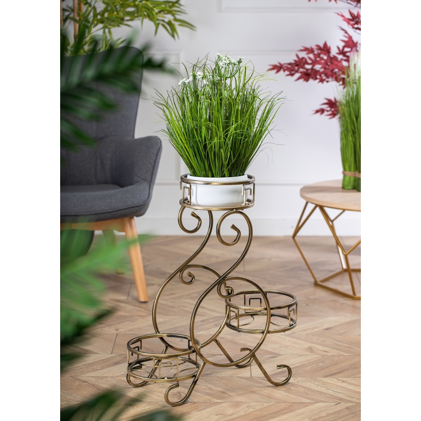 Suporte para plantas 64x60 cm dourado