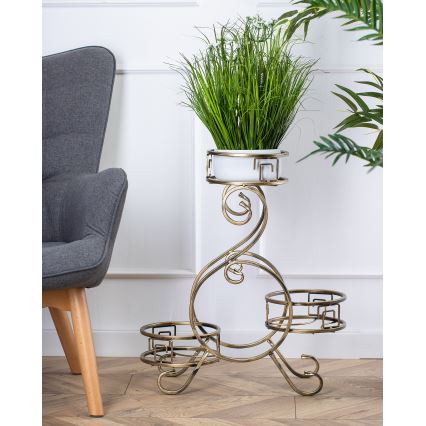 Suporte para plantas 64x60 cm dourado