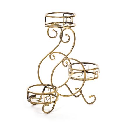 Suporte para plantas 64x60 cm dourado