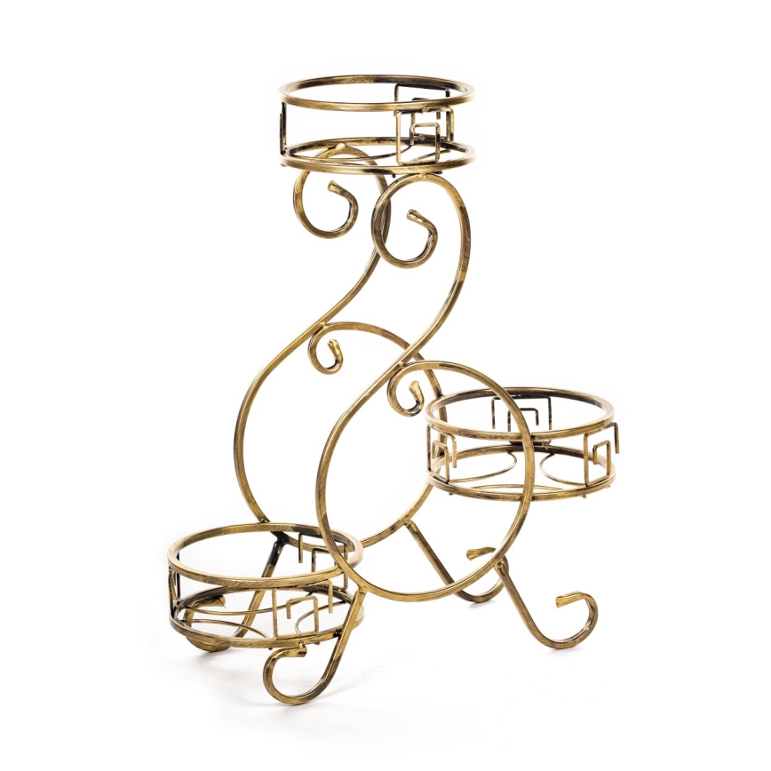 Suporte para plantas 64x60 cm dourado