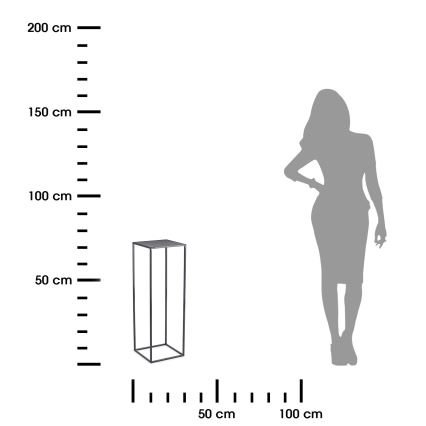 Suporte para flores 70x24 cm antracite