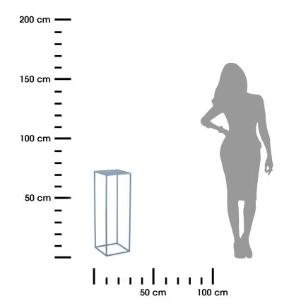 Suporte para flores 70x24 cm azul