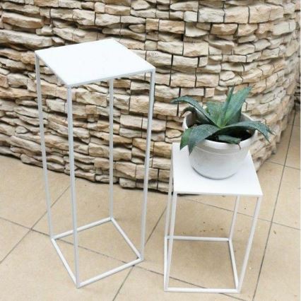 Suporte para flores 70x24 cm branco