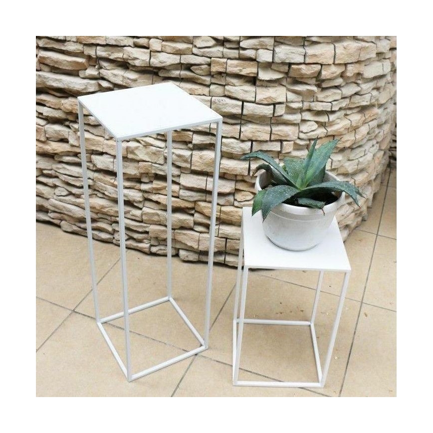 Suporte para flores 70x24 cm branco