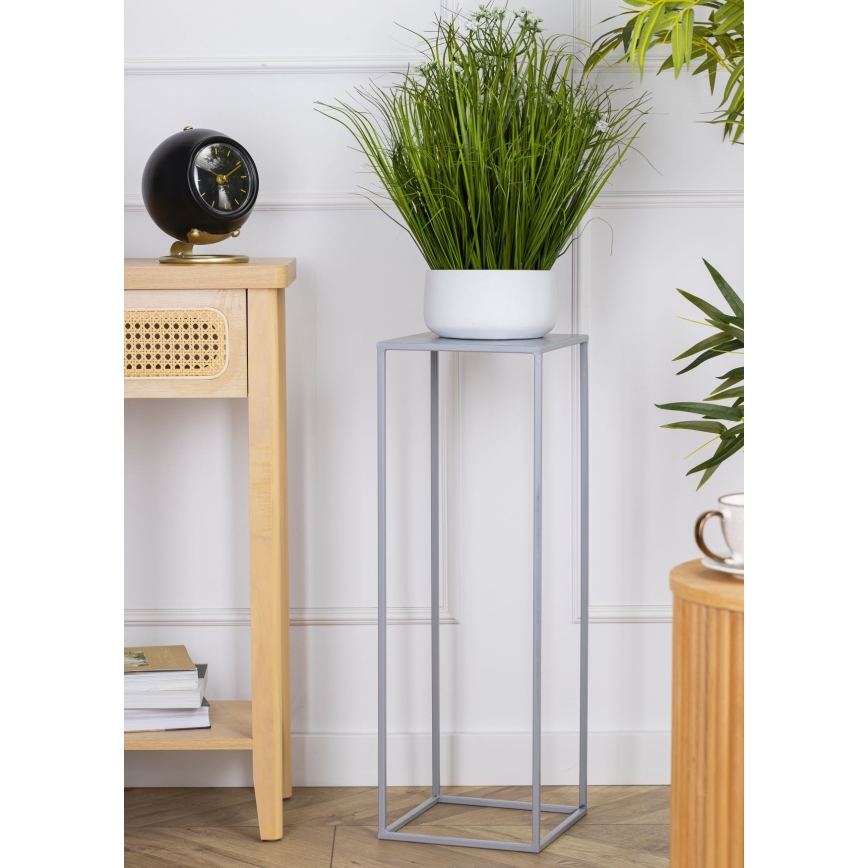 Suporte para flores 70x24 cm cinzento