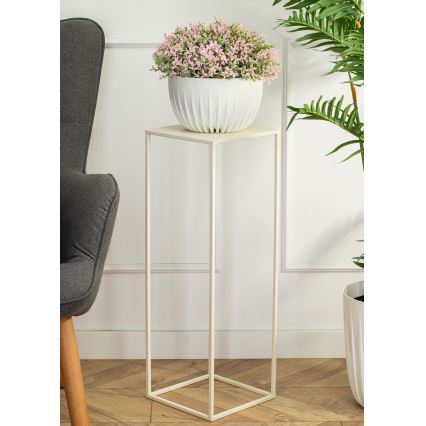 Suporte para flores 70x24 cm creme