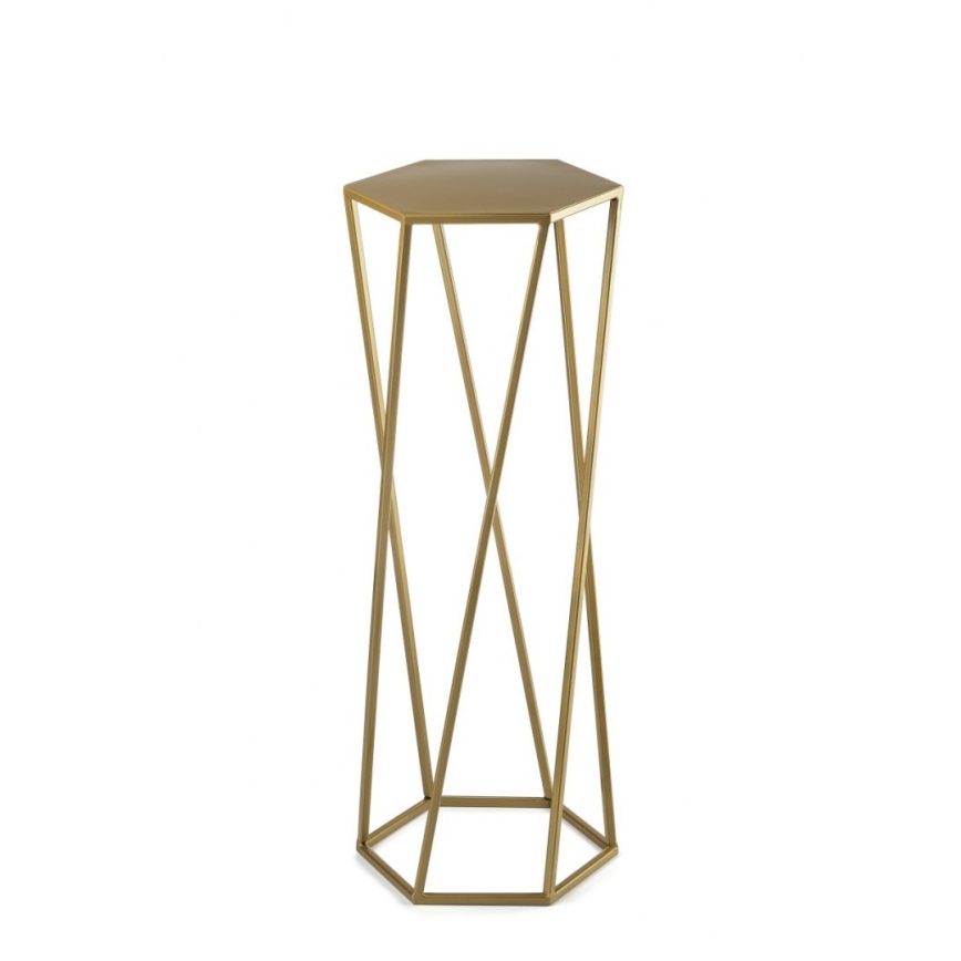 Suporte para flores 70x24 cm dourado