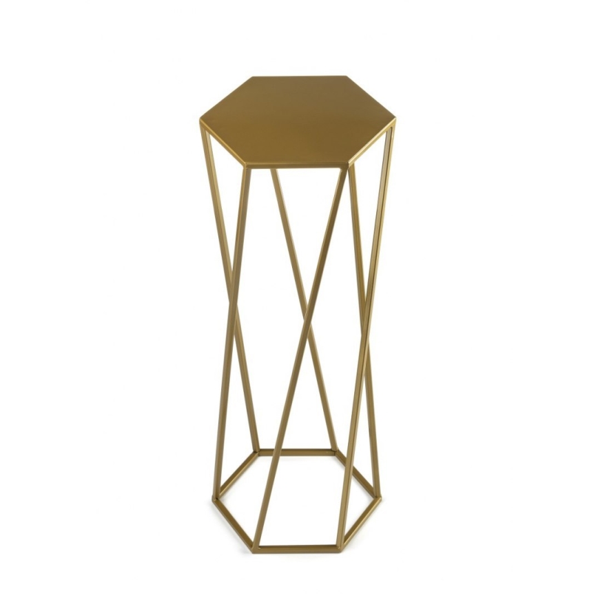 Suporte para flores 70x24 cm dourado