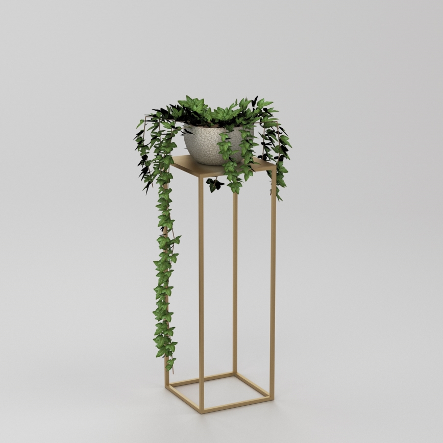 Suporte para flores 70x24 cm dourado