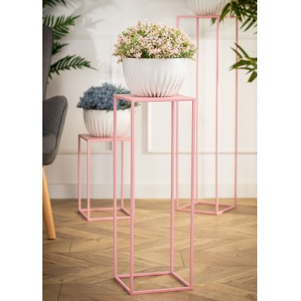 Suporte para flores 70x24 cm rosa