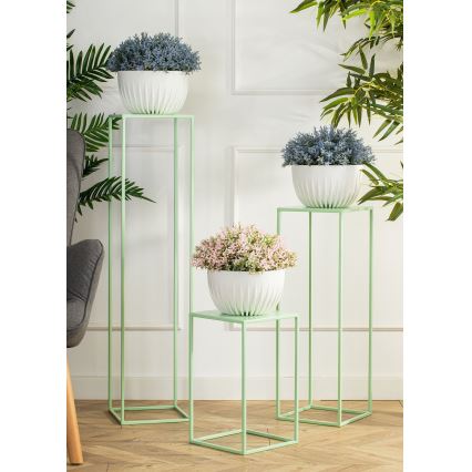 Suporte para flores 70x24 cm verde claro