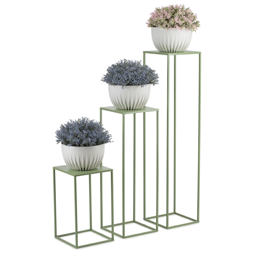 Suporte para flores 70x24 cm verde escuro