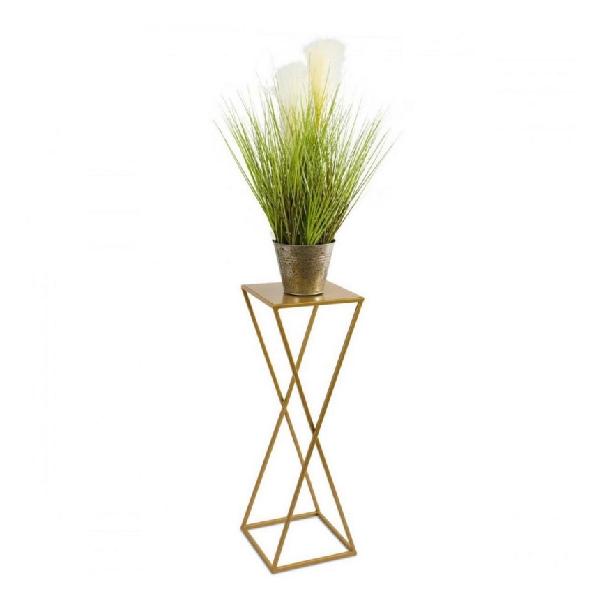 Suporte para flores 70x24 dourado
