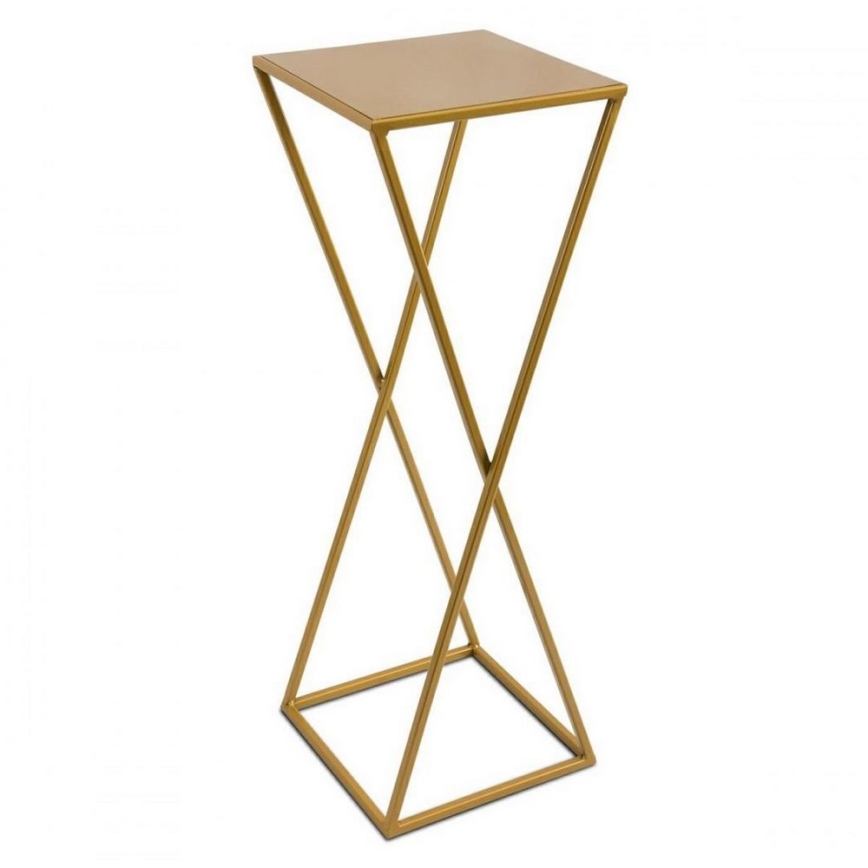 Suporte para flores 70x24 dourado