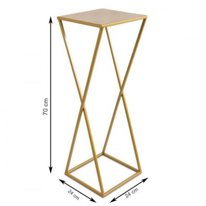 Suporte para flores 70x24 dourado