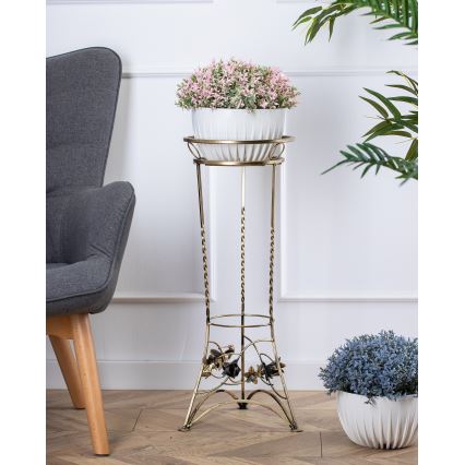 Suporte para flores 72x28 cm dourado