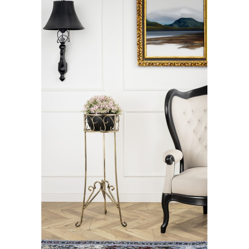 Suporte para flores 88x28 cm dourado