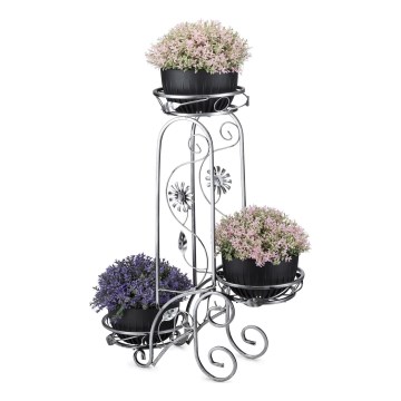 Suporte para flores 88x65 cm prateado