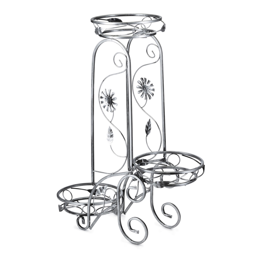 Suporte para flores 88x65 cm prateado