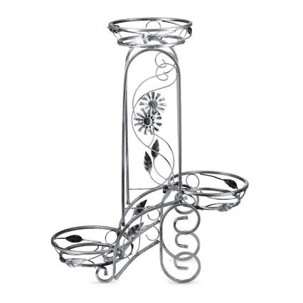 Suporte para flores 88x65 cm prateado