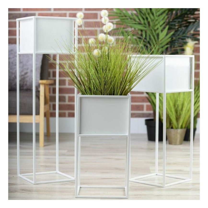 Suporte para flores 90x24 cm branco