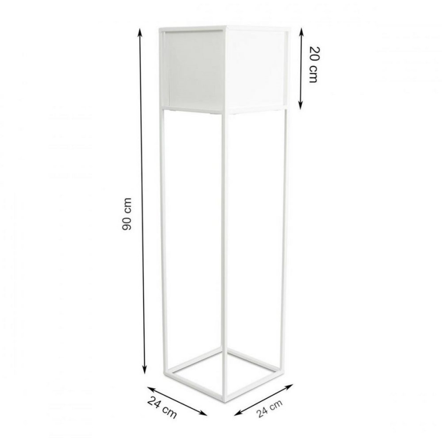 Suporte para flores 90x24 cm branco