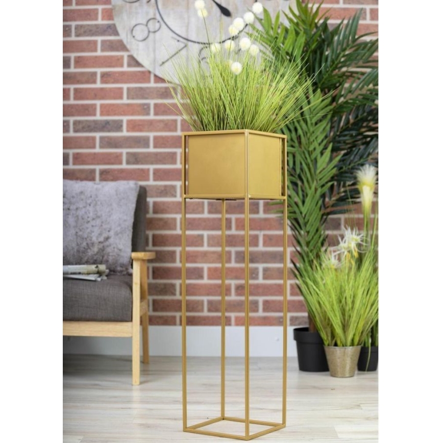 Suporte para flores 90x24 cm dourado