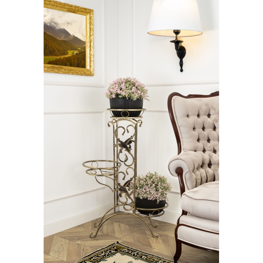 Suporte para flores 90x65 cm dourado