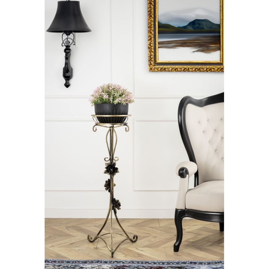 Suporte para flores 95x38 cm dourado