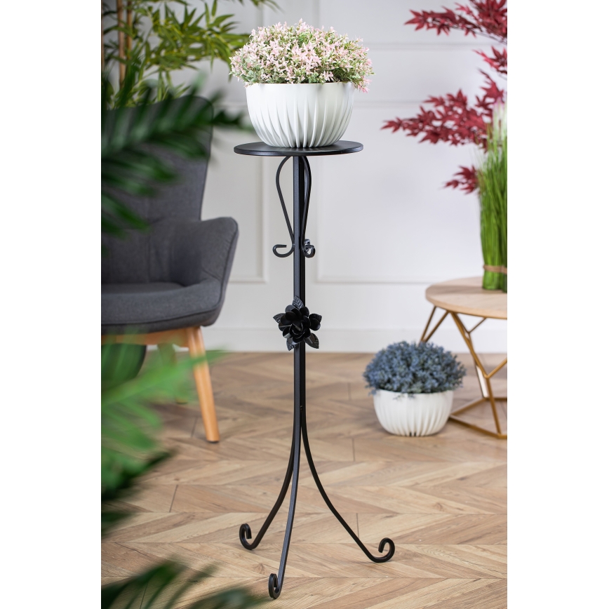 Suporte para flores 95x39 cm preto