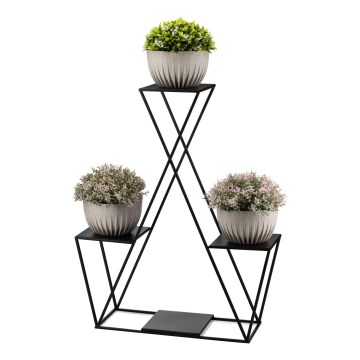 Suporte para flores 95x78 cm preto