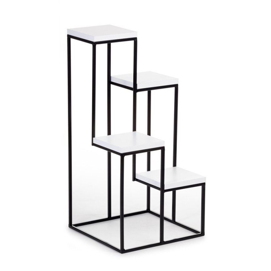 Suporte para plantas KASKADA 70x34 preto/branco