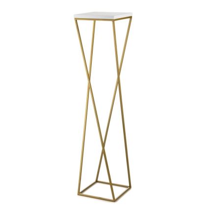 Suporte para plantas LOFT 100x24 cm dourado/branco