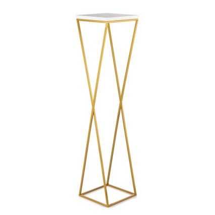 Suporte para plantas LOFT 100x24 cm dourado/branco