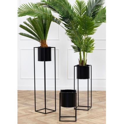 Suporte para plantas RING 40x23 cm preto