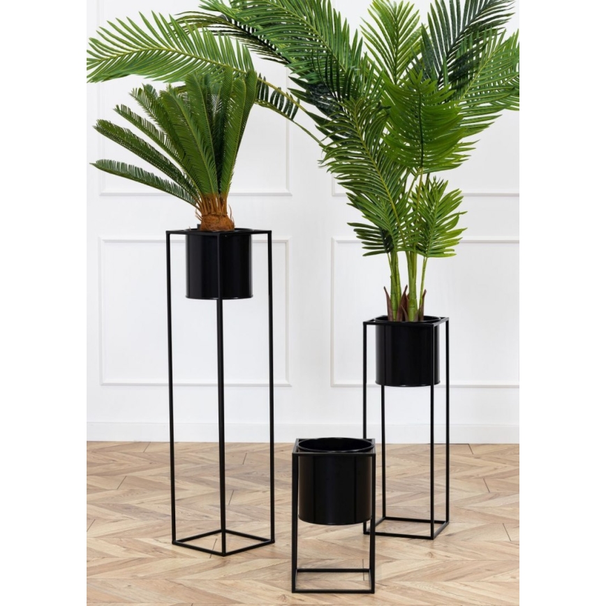 Suporte para plantas RING 40x23 cm preto