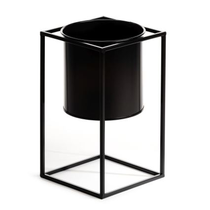 Suporte para plantas RING 40x23 cm preto