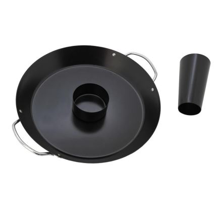 Suporte para grelha com frigideira para frango 30 cm