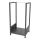 Suporte para lenha 39x35x76 cm preto