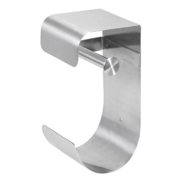 Suporte para papel 12,5x26 cm aço inoxidável/prateado