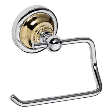 Suporte para papel 13,5 x 10 cm, prateado/dourado