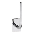 Suporte para papel 4,5x18 cm em aço inoxidável/prateado