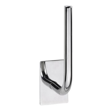 Suporte para papel 4,5x18 cm em aço inoxidável/prateado