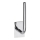 Suporte para papel 4,5x18 cm em aço inoxidável/prateado
